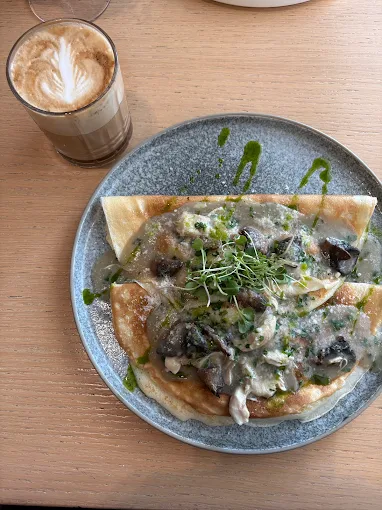 Spinach and Salmon Pancakes at SOHO Kitchen + Wine, Exchange District, Winnipeg