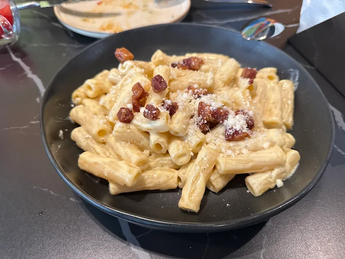 Pasta Carbonara at SOHO Kitchen + Wine in Exchange District, Winnipeg
